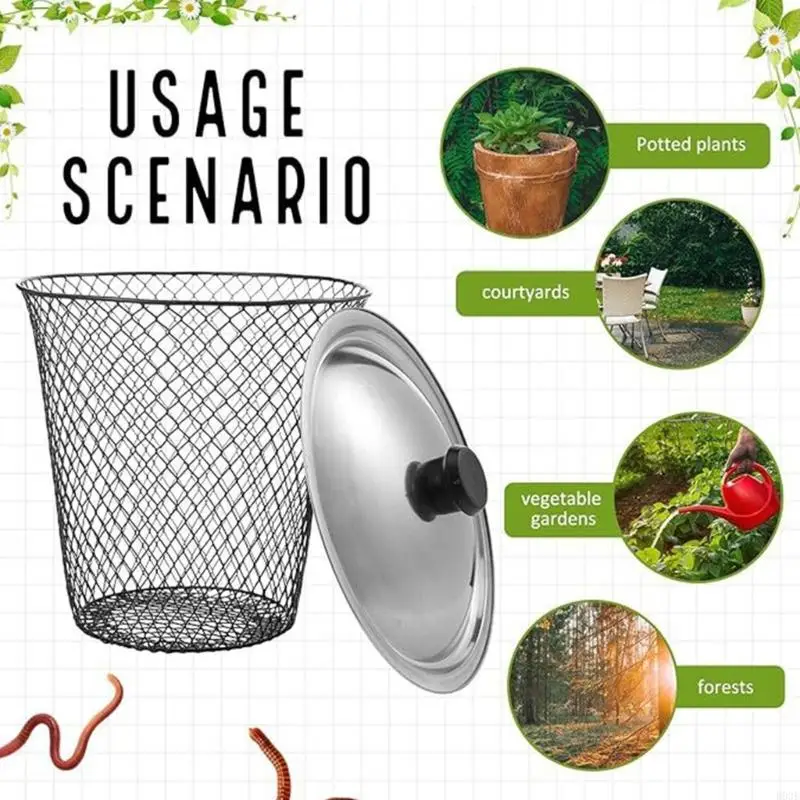 Paar wetterfeste Wurm-Kompostboxen für den Außenbereich Garten B03E – Detail 9