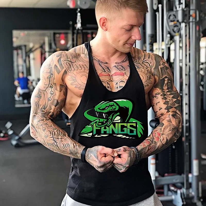 

Sleeveless Gym Tank Top for Men - Breathable Bodybuilding & Fitness Undershirt, Ideal for Intense Muscle Workout Sessions
