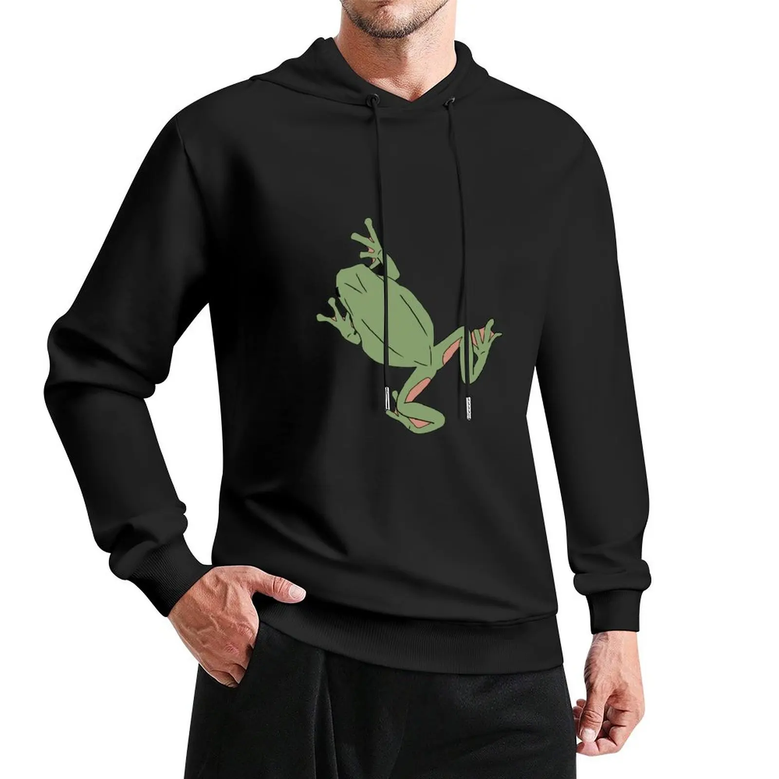 

Tree Frog Pullover Hoodie men clothing hooded shirt tracksuit men