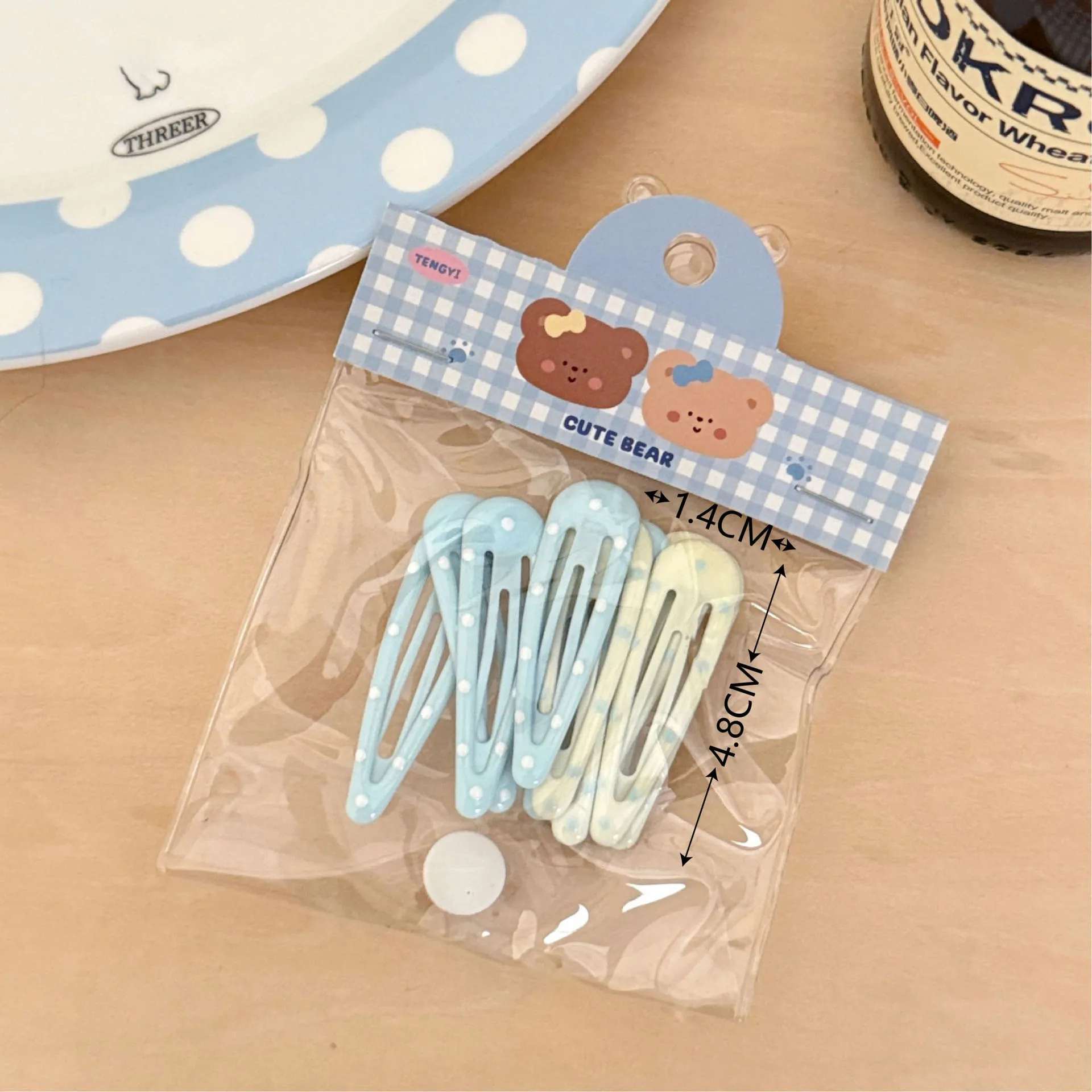 10/50 Stück blauere, niedliche Haarspangen für gebrochenes Haar, vielseitige Haarband-Clips, seitliche dekorative Clips, Pferdeschwanz-Haarspangen für geflochtenes Haar – Detail 5