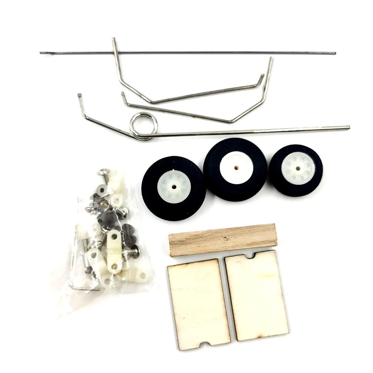 10Pcs su27 Landing Gear Model Aircraft Remote Control KT Magic Board Fixed Wing Front Wheel Steering Machine Wheel Shock Absorpt