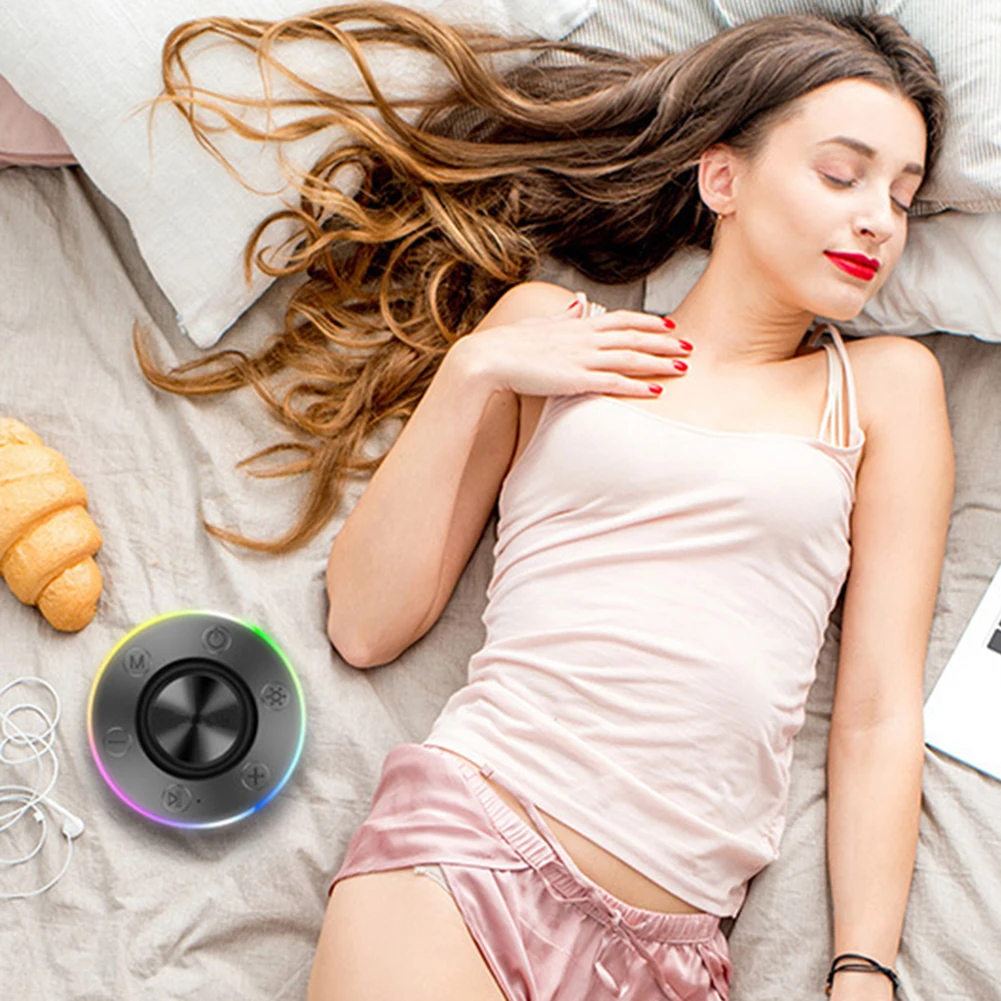 Waterproof Portable Speaker with Suction Cup/RGB Light Bluetooth-Compatible 5.2 Hands-Free Call/FM Radio for Bathroom Sing-Along