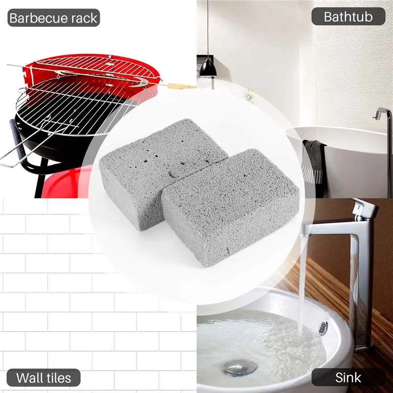 Special Offer~2 Pcs Barbecue Grill Cleaning Bricks Barbecue Grill Cleaning Foam Reusable To Remove Oil Stains For Grilling
