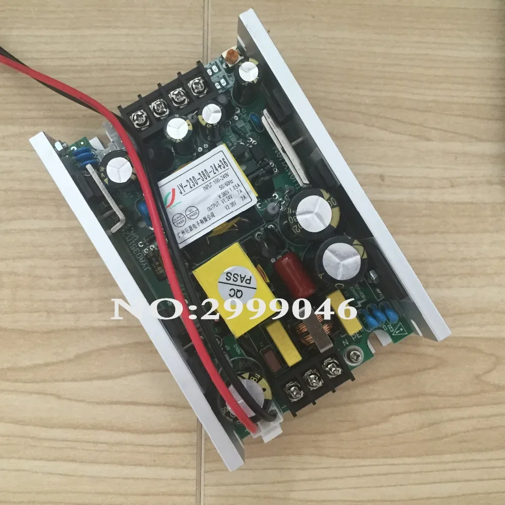 1 peça fonte de alimentação 200/230w para luz de feixe de cabeça móvel msd 5r/7r, entrada: 100-240v, saída 380v fonte de alimentação de luz de palco (-24/ + 36v)