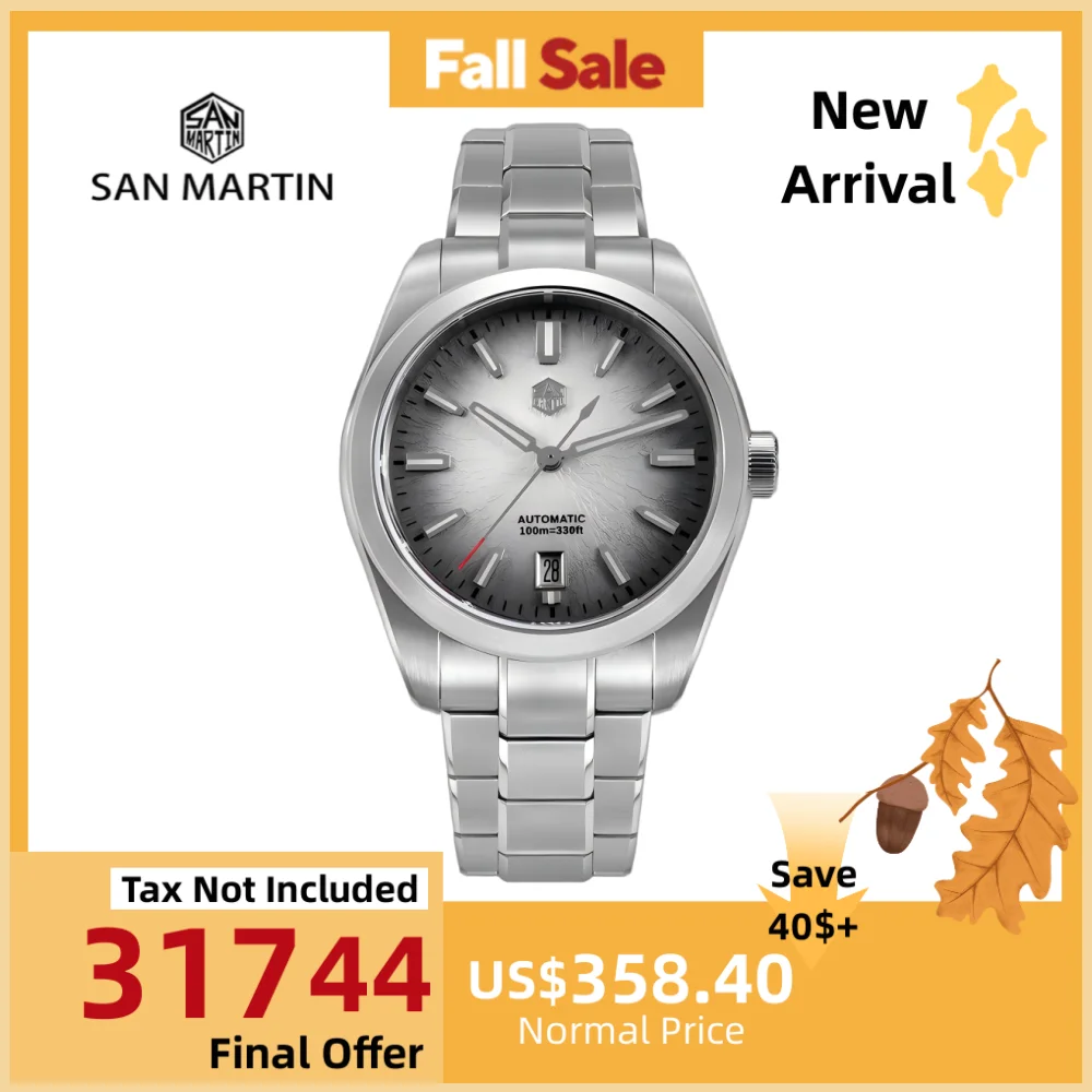 

San Martin Original GADA 36/39/42mm JianZhan Dial Men Watch Miyota 9015 Self-Wind BGW-X1 10Bar Sapphire Reloj SN0144GS/X/L-3/4