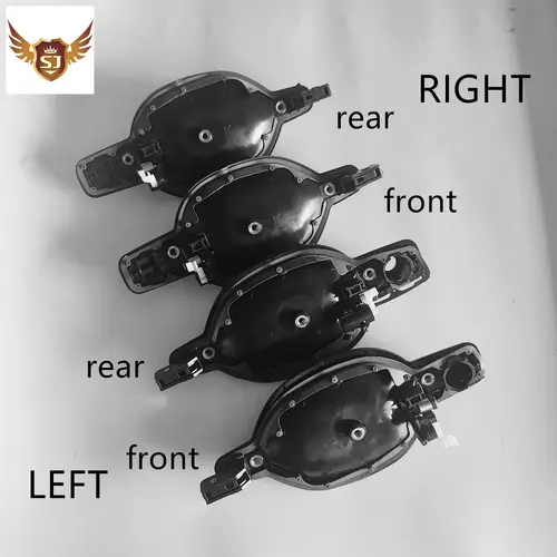 Imagen 2 del producto Manija de puerta Exterior negra lisa para Mitsubishi Endeavor 2004-2011 manija de puerta lateral de coche