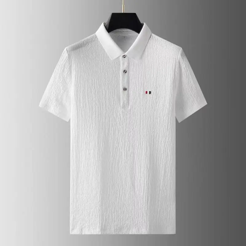 Clothes For Men summer lapel embroidered POLO shirt two-piece handsome short sleeve casual sports suit