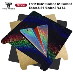 Placa de construcción con textura Pei para Creality K1/ SE/S1 Pro, hoja de PEO suave para Ender 3 V3 SE, resorte de acero, 235x235mm