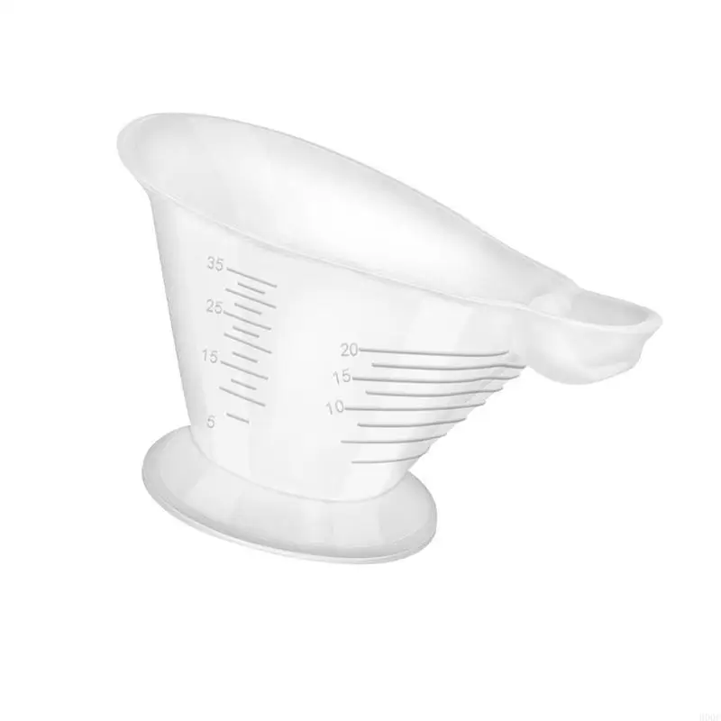 

Silicone Baby Feeding Cup with Clear Measurement Marks Easy to Control Feeding Solution 35ml Capacity White