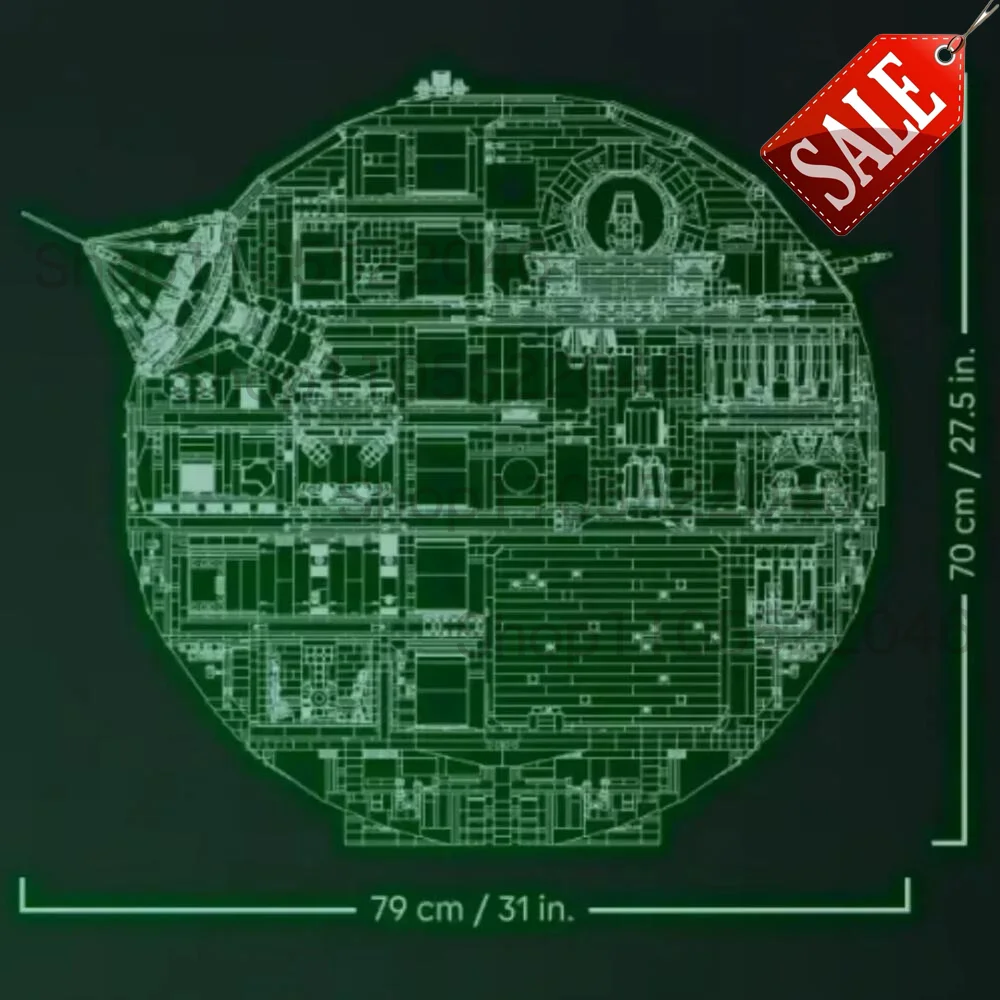 2026 New Advanced Premium Death Star Building Blocks Wars UCS Series 9023pcs Assembly Collectible Decoration for Fans view 3