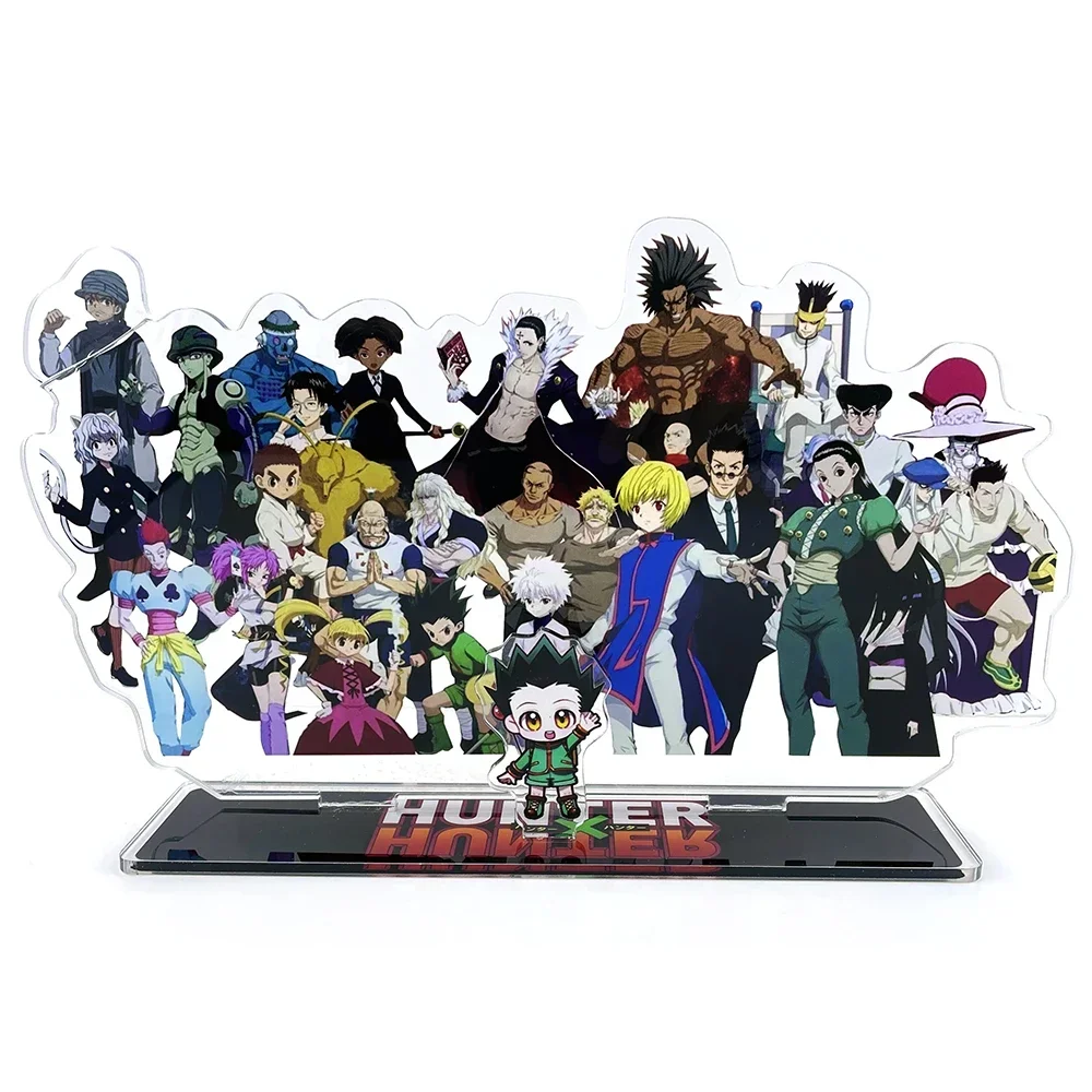 group Killua Kurapika Hisoka Leorio Gon Meruem Chrollo acrylic standee figurines desk decoration cake topper