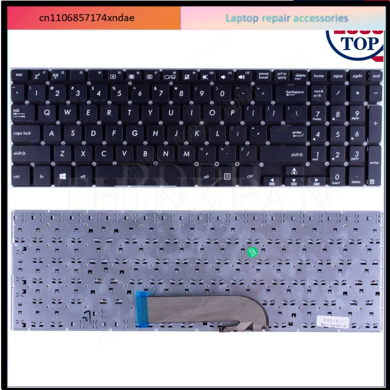 Teclado estadounidense para ASUS TP500 TP500L TP500LA TP500LB TP501 TP501U TP501UA TP501UB
