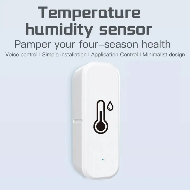 Wifi Temperature And Humidity Sensor Wireless Smart Hygrometer Monitor Remote Control Data Storage Export High Precision App