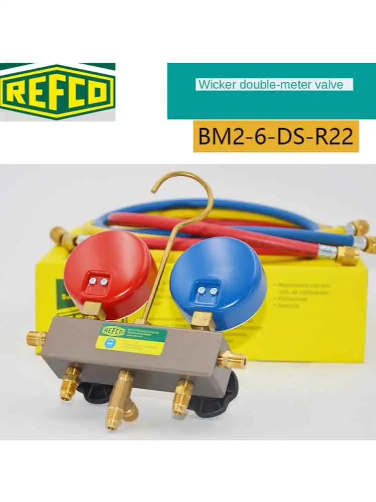 Refco Pressure Gauge BM2-6-DS-R22 / R410AR32 Air Conditioning Refrigerant Table