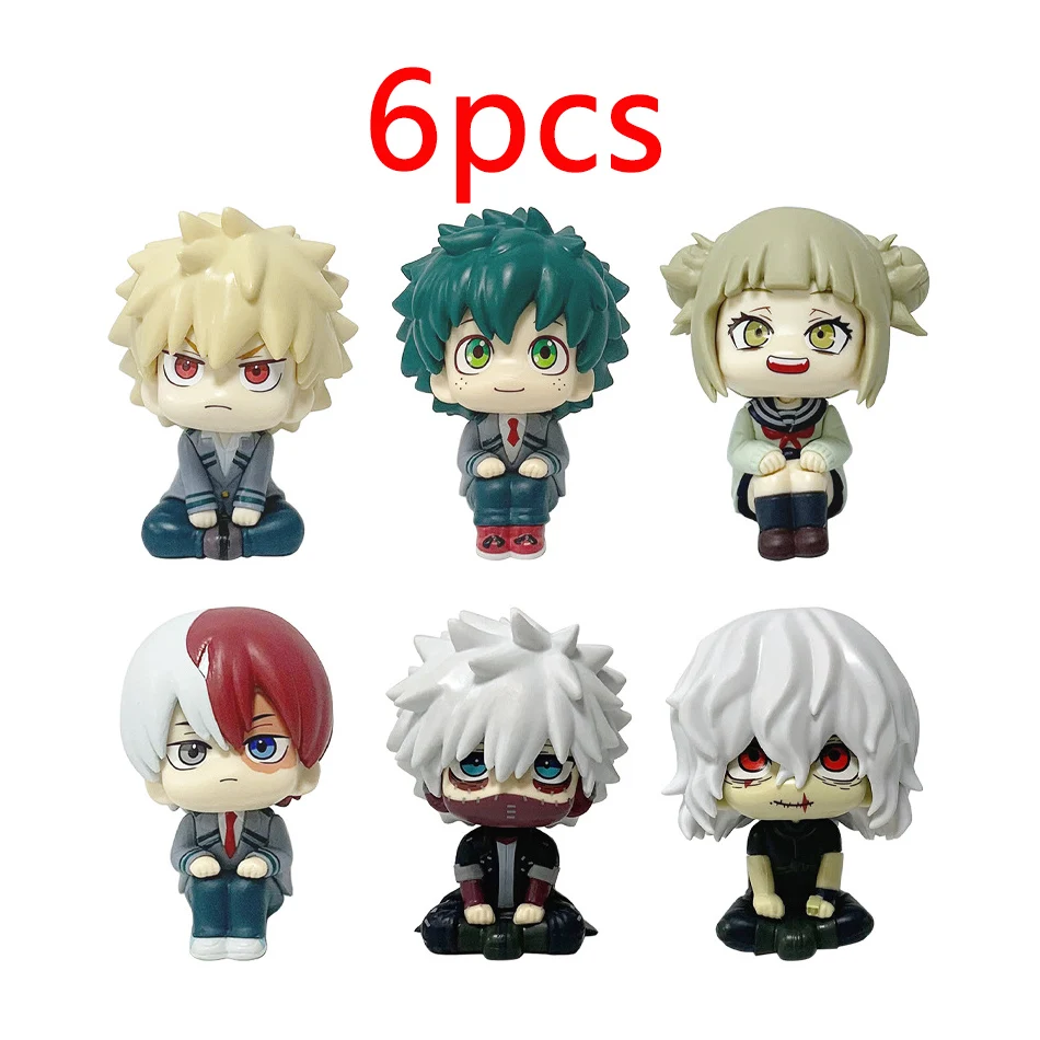 NEUE 9cm Anime My Hero Academia Midoriya Izuku Bakugou Katsuki Ochaco Uraraka Anime-Figur Spielzeug als Weihnachtsgeschenk