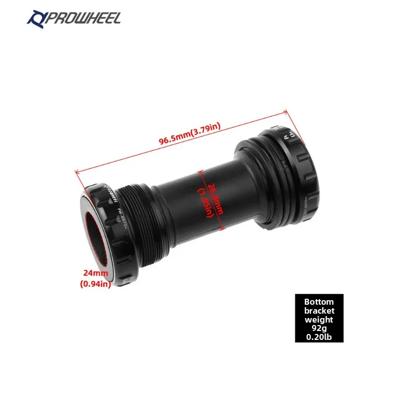 PROWHEEL Mountain Bike Hollow Integrated Crank Crankset 104BCD Single Chainring, CLAW Crank Arms 170/175mm for-Sizes 32-52T