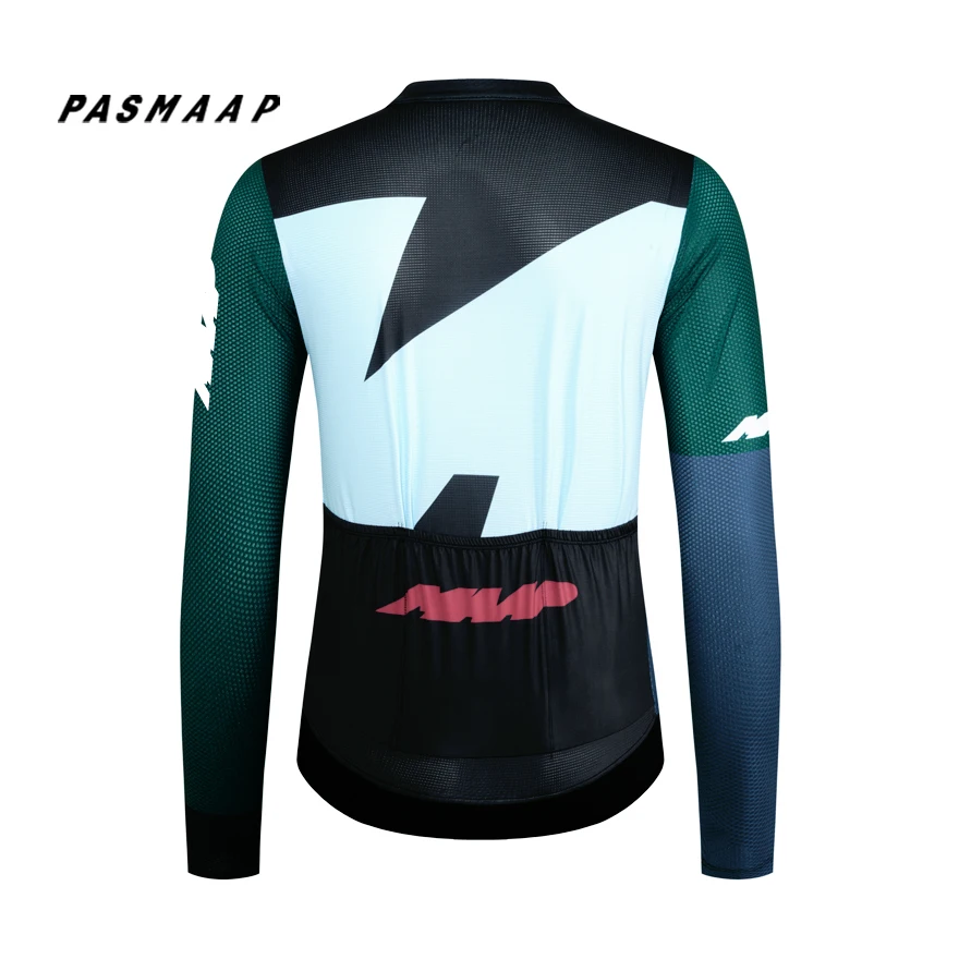 2024 PASMAAP Cycling Jersey Long Sleeve Pro Team Jersey MTB Road Bike Clothing Maillot Ciclismo Hombre Breathable Bicycle Shirts