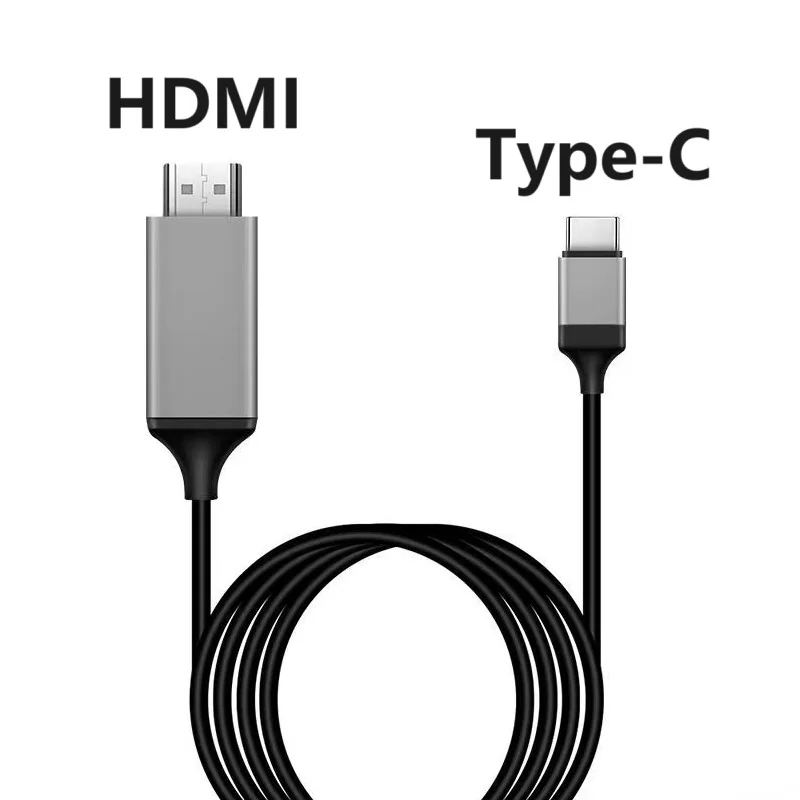 Type C To HDTV USB C To HDTV Compatible Adapter Cable Type C To HDMI 30Hz 4K USB C Cable Extend Adapter For MacBook PC Monitor
