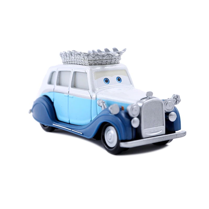 Disney Pixar Cars 3 Lightning McQueen Queen of England Big Tooth Dark Knight 1:55 die-casting car metal model toy birthday gift