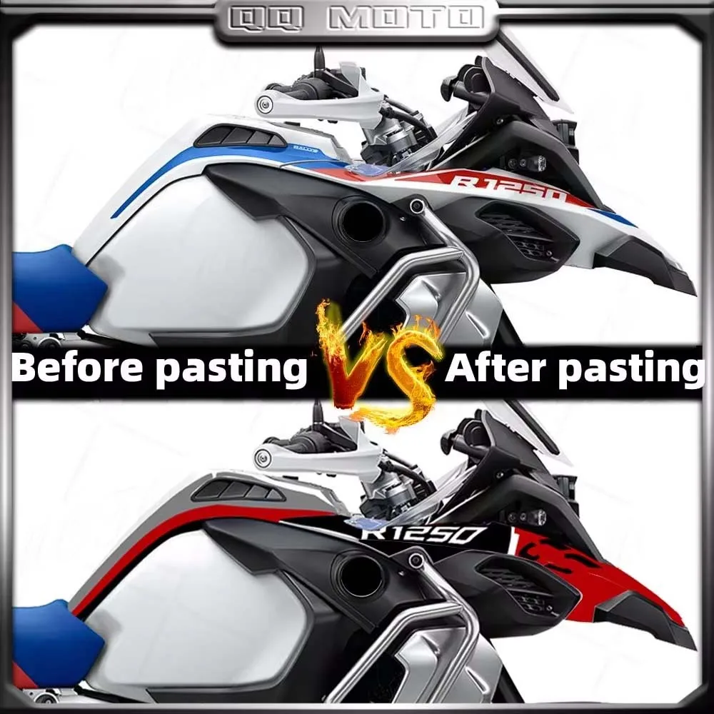 Motorcycle Front Lip Decorative Sticker Birdmouth Front Mouth Decal Accessories For R1250GS r1250gs adv R 1250 GS Adventure