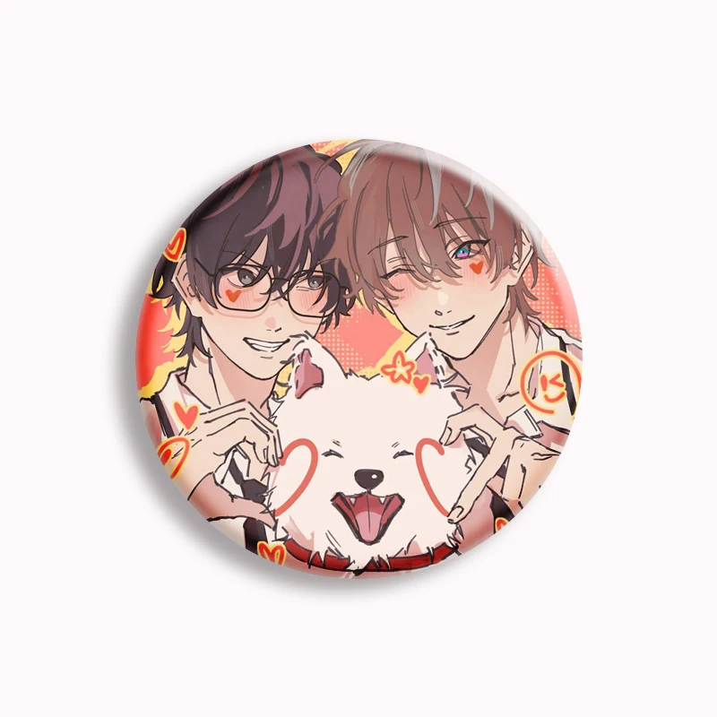 Pin de botón suave coreano BL Manga Lost in The Cloud, Bai Xianyun Yanhe Na Campus, insignia de amor, broche de cómic, decoración de bolso, regalos para fanáticos, caliente