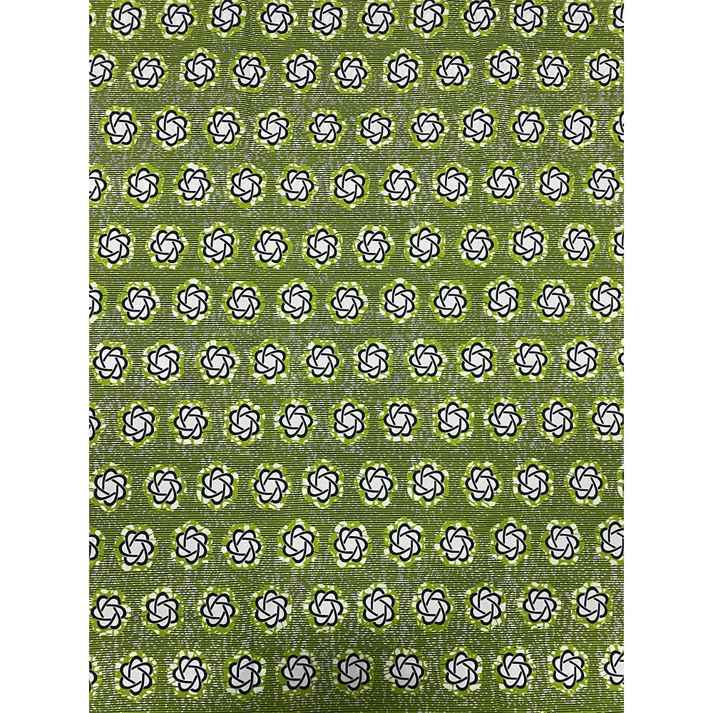 Tela duradera con estampado de cera holandesa para atuendo tradicional africano con 100% poliéster y varios patrones geométricos