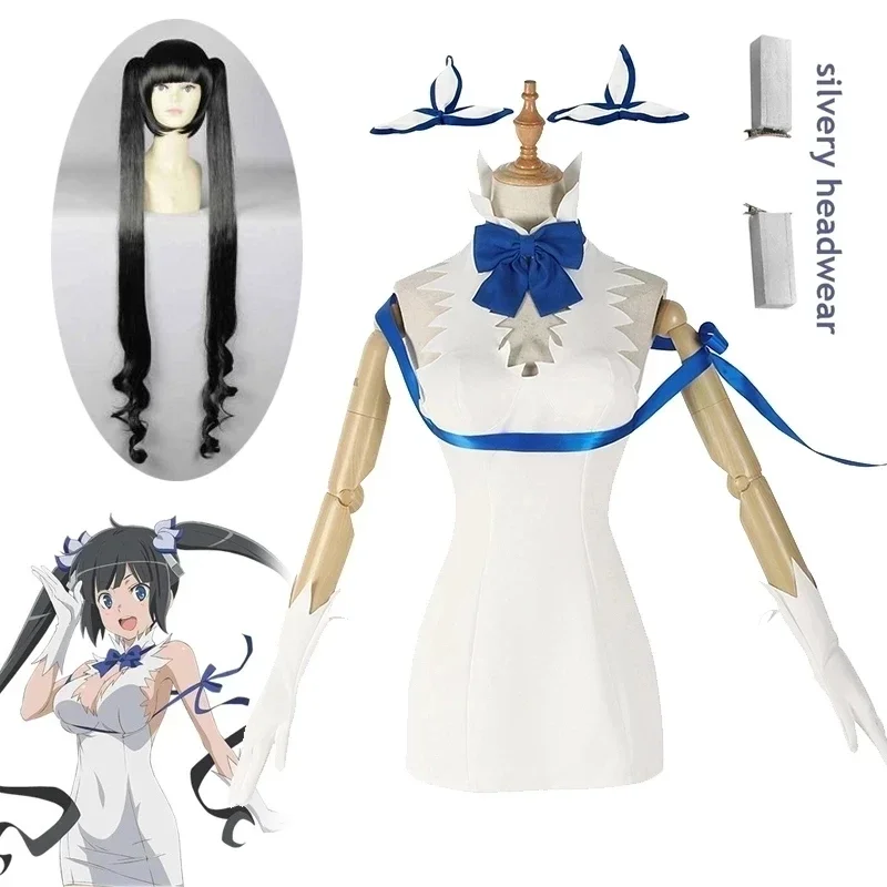 

Hestia Cosplay Costume Sexy Dress Anime Is It Wrong That I Want to Meet You in a Dungeon Halloween Cosplay Costume Women Dress