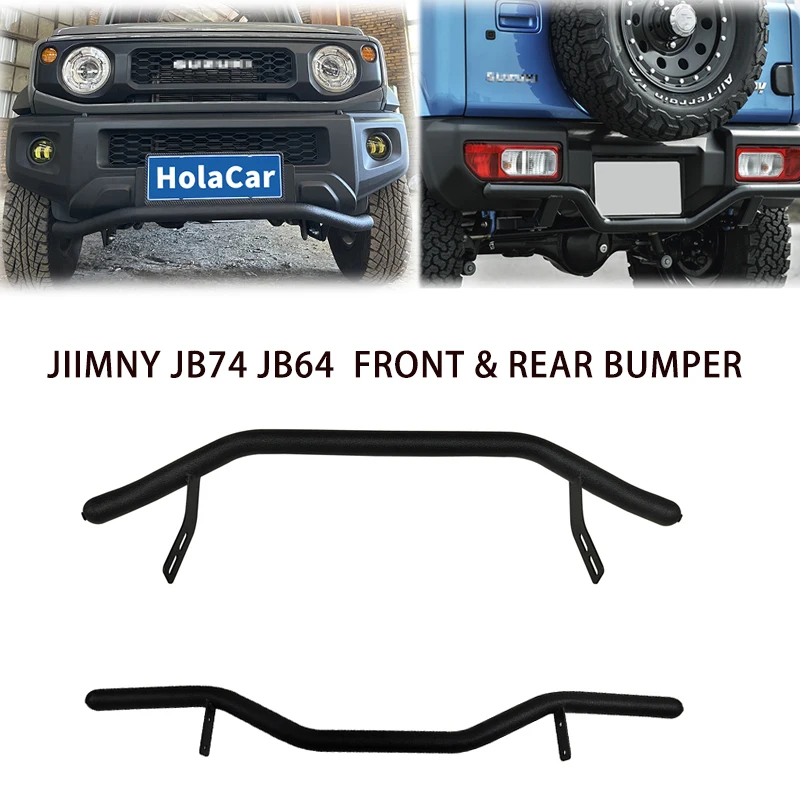 Jimny Front Bumper Steel For SUZUKI Jimny JB64 JB74 2019 2020 2021 2022 2023 Rear Bumper Guard JB74 Trim Accessories