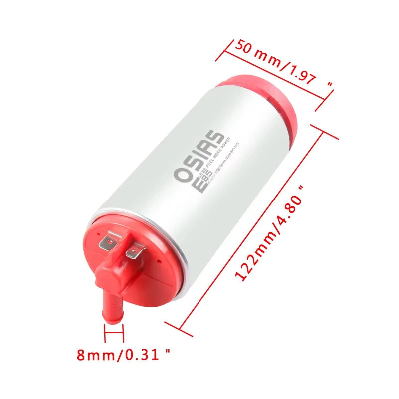 Bomba de combustible de alto rendimiento OSIAS 340LPH para Audi VW Jetta 1.8T