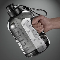 1.7L Water Bottle Gym Cycling Cup Precise Scale Portable Large Capacity Water Bottle For Camping Sport Fitness Training Cup 1PCS
