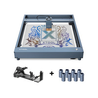 XTOOL D1 Pro-20W High Accuracy DIY Laser Engraving & Cutting Machine + Rotary Attachment + Raiser Kit