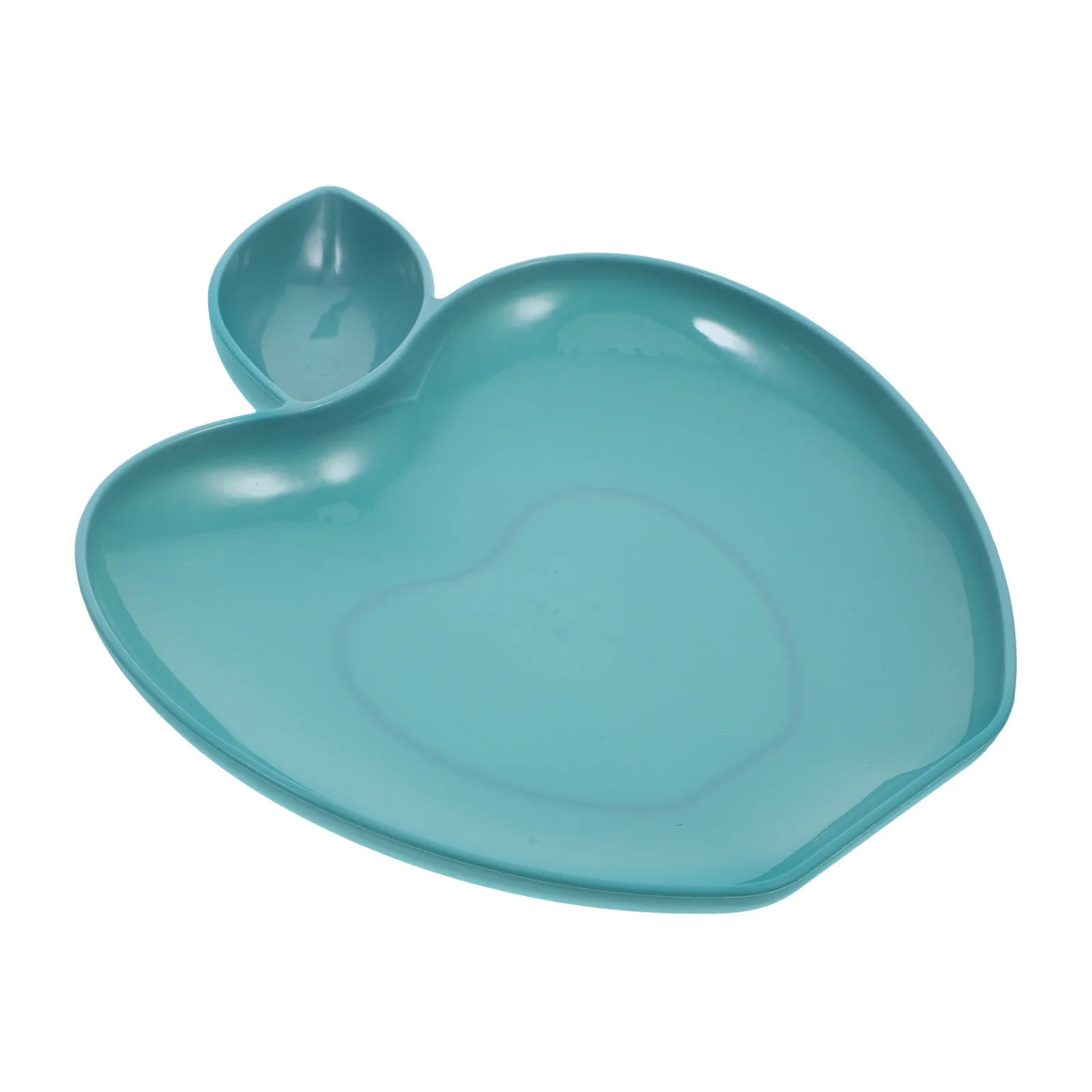 

Apple-Shaped Dumpling Dish with Unique Sauce Section Snack Serving Plate for Banquet Home Celebration Chip and Dip Serving Set