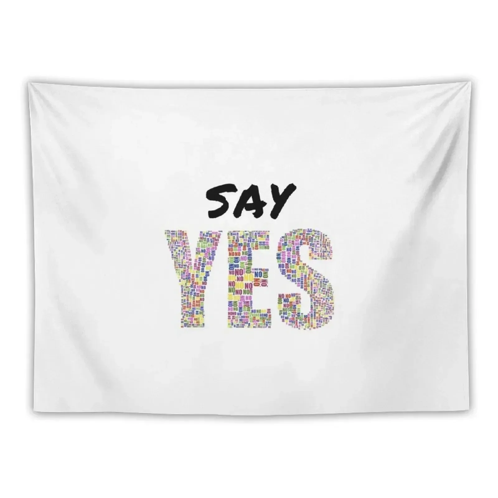 

Tony Robbins Motivation - Say YES! Tapestry Aesthetic Room Decoration Decoration Bedroom Bedrooms Decorations Tapestry