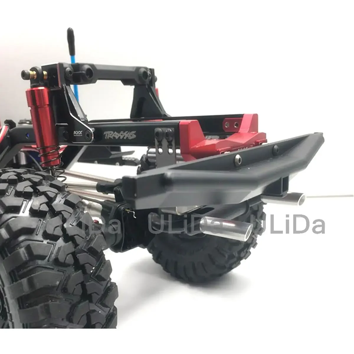 จําลองท่อไอเสียคู่สําหรับ 1/10 TRAXXAS TRX-4 Axial SCX10 90046 RC รถ