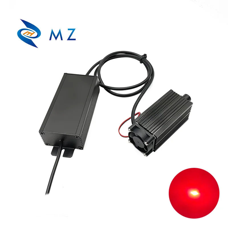 High Brightness Adjustable Focusable 638nm 500mw 1000mw Red Dot Laser Diode Module With Adapter Supply Industrial Grade