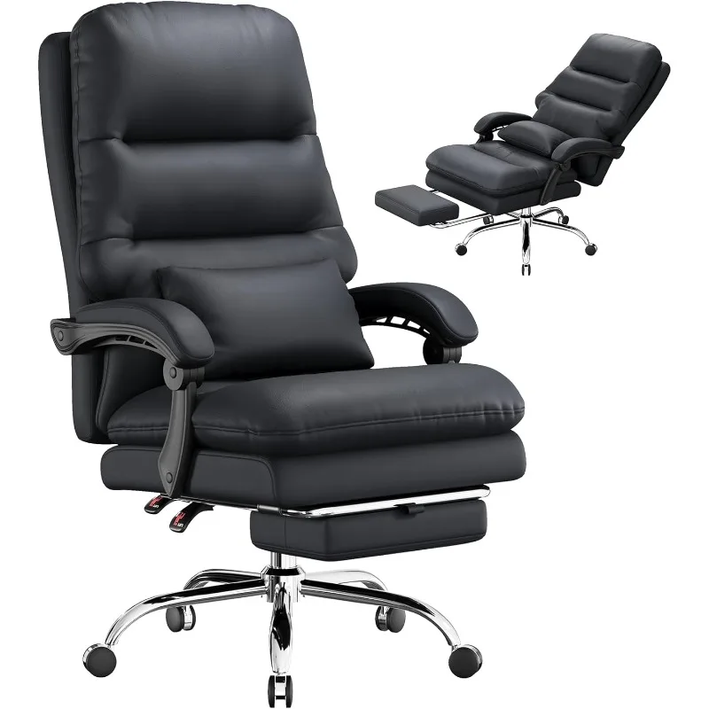 

Office Chair,Big and Tall Office Desk Chair, Ergonomic Chair, 400LBS PU Leather Computer Chairs, Executive Office Chair