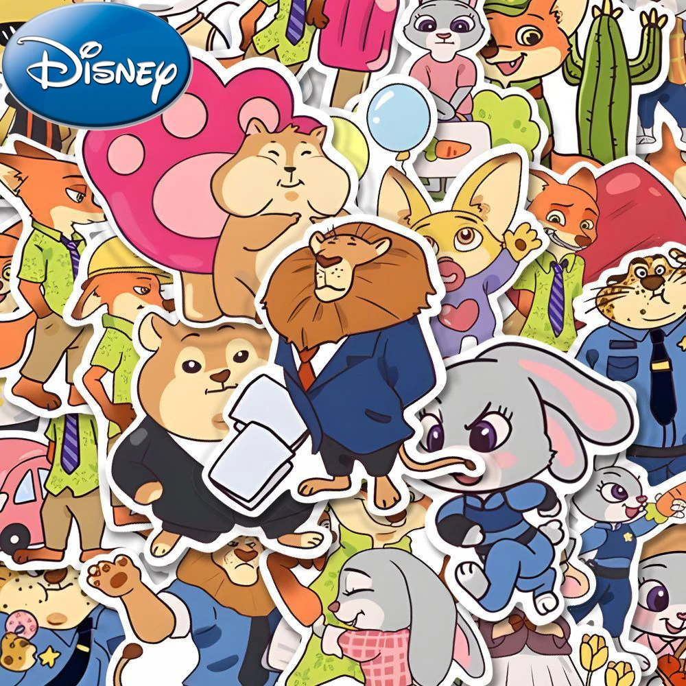 

10/30/58pcs Funny Disney Anime Movie Zootopia Stickers Cute Cartoon Kid DIY Sticker Toy Phone Water Bottle Diary Graffiti Decals