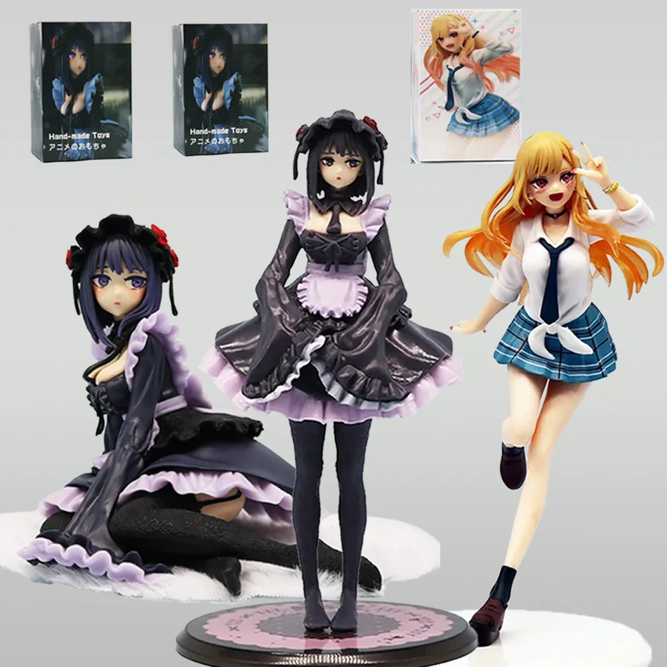 My Dress Up Darling MARIN KITAKAWA Uniform Anime Figur Spielzeug 18 cm PVC Modell Sammler Geburtstag Geschenk