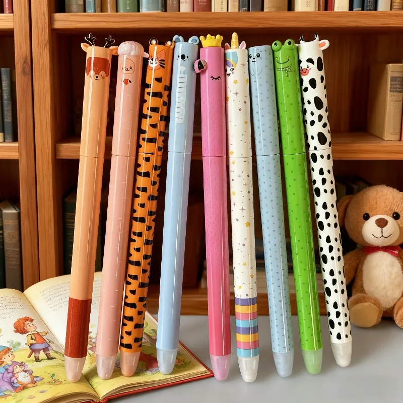 

9pcs Animal Cartoon Gel Pens Set, Kawaii Novelty Writing Pens for Kids, Ideal Gift for Students & Stationery Enthusiast