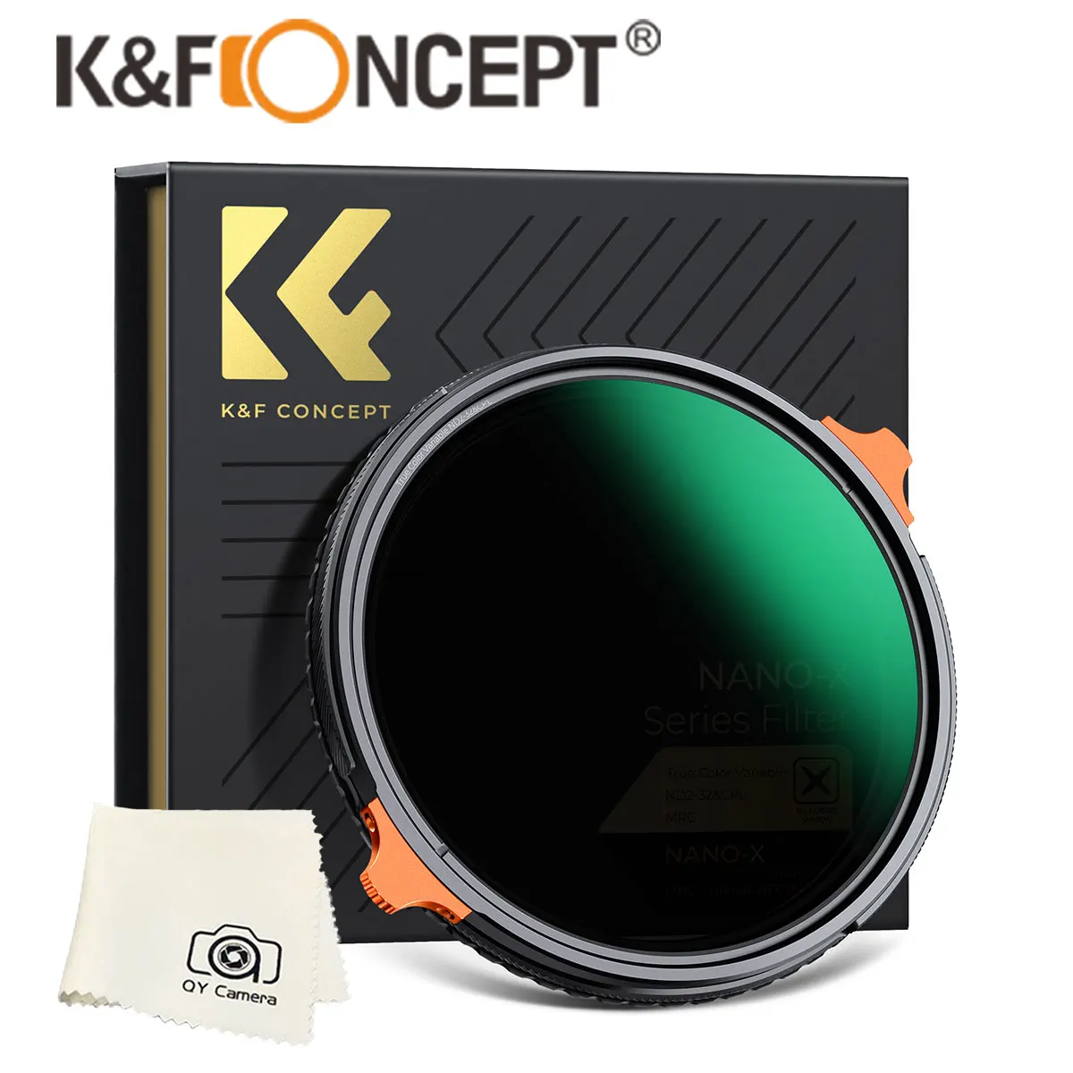 K&F KF k f Concept 2 IN 1 CPL True Color+ND2 32 X  67mm 67 82mm 72mm 77mm 72 77 82 52mm 58mm 2in1 Lens Variable ND32 VND Nano X