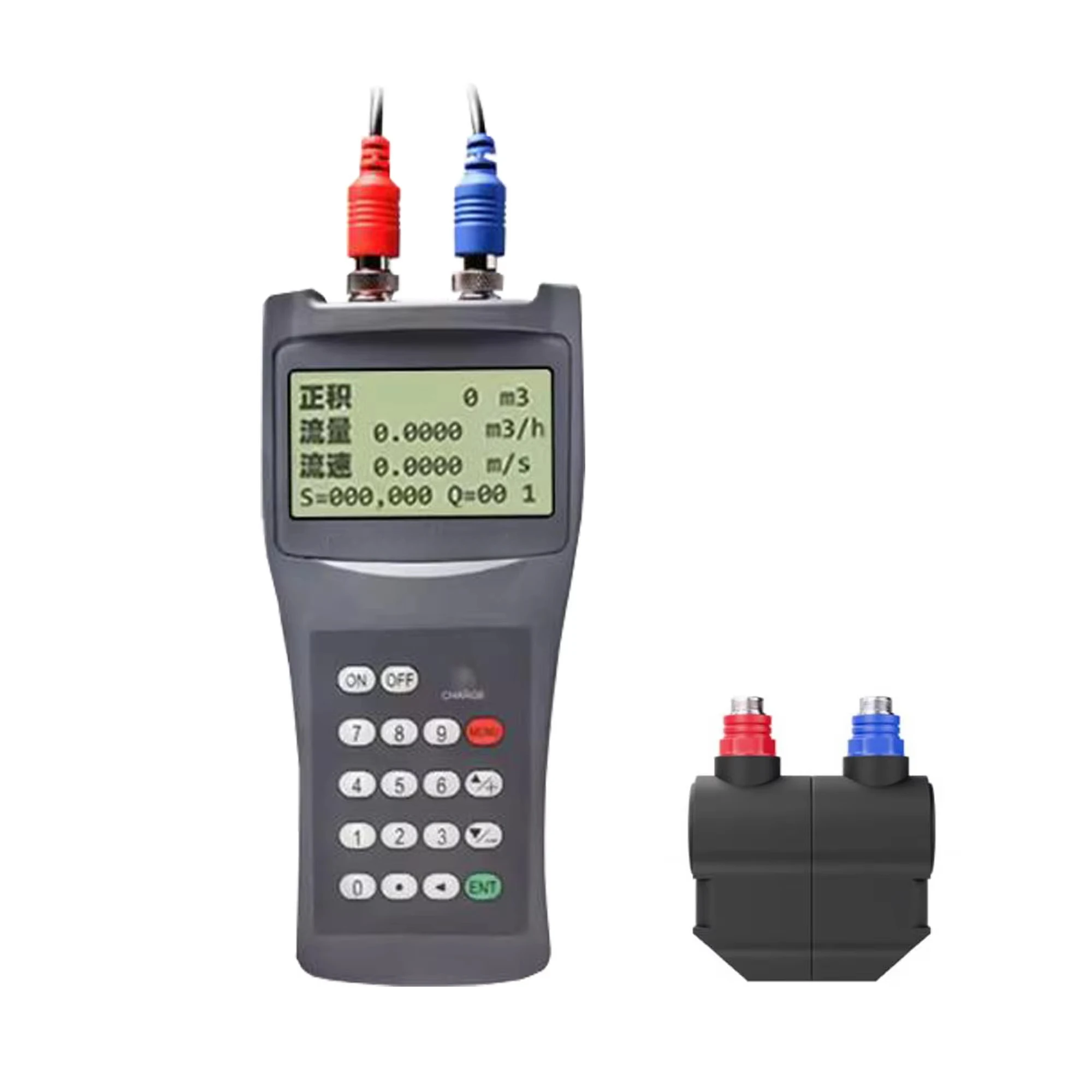 

Factory Online Industrial Portable Flow Meter , Clamp on Ultrasonic Waste Water Flowmeter with Dn15~dn6000