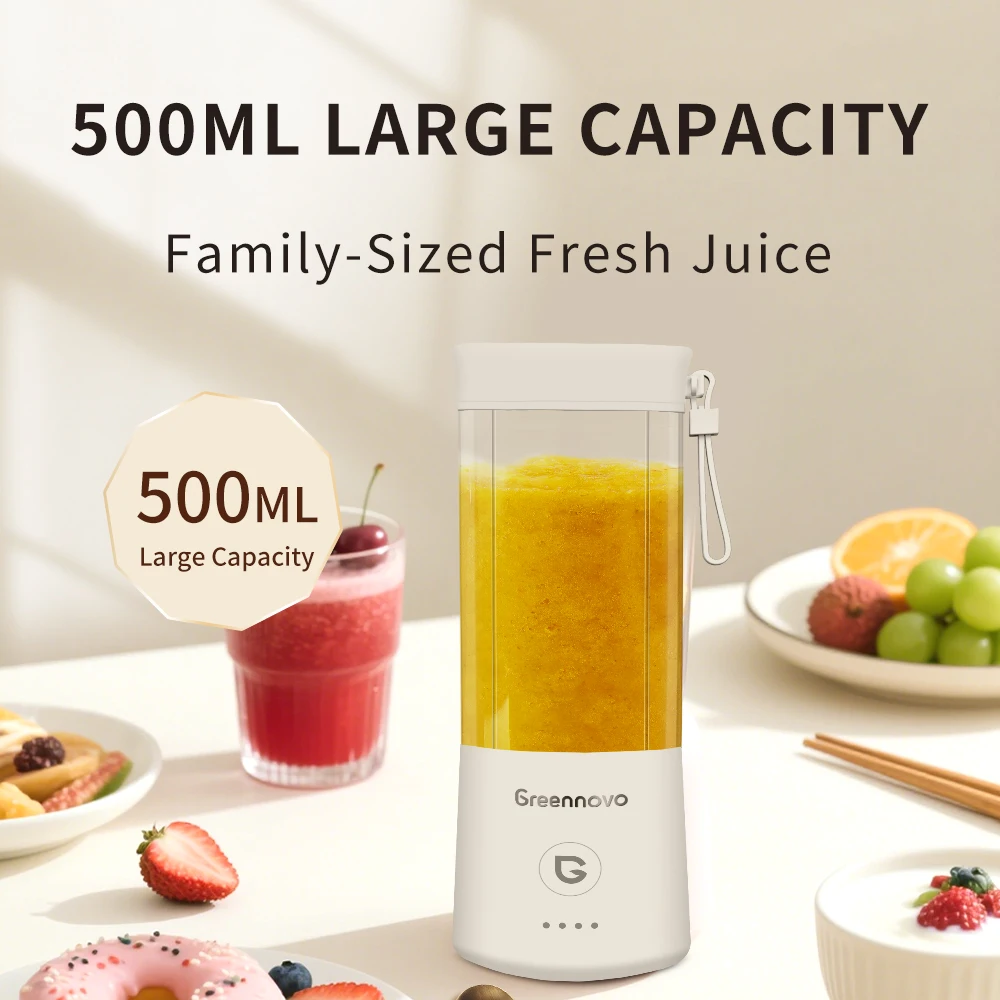 

Portable 500ML Electric Juicer Multifunctional Fruits Smoothie Hand Blender Rechargeable USB Outdoor Traveling Juicing Cup