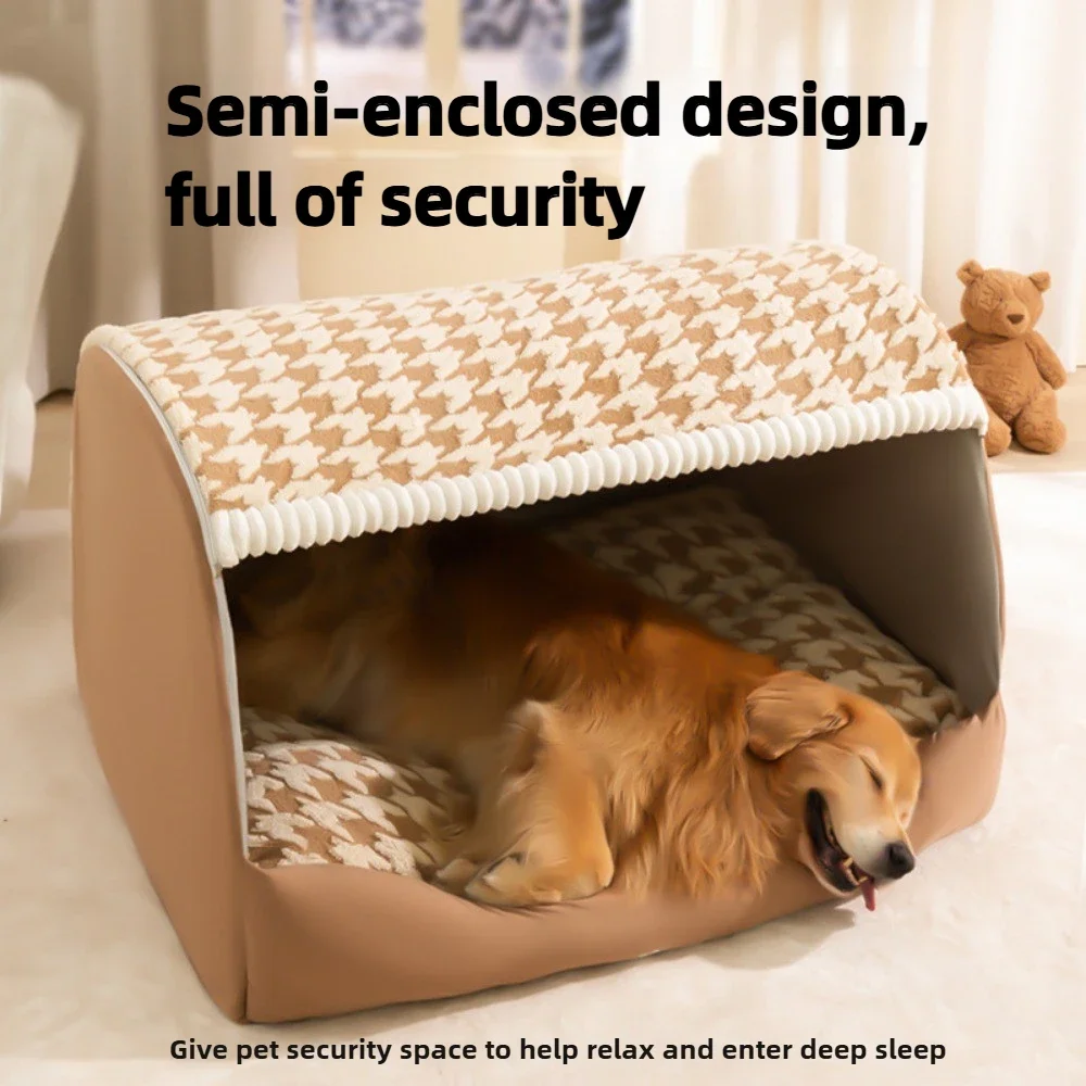 Moisture-proof Indoor Dog House Soft and Comfortable Large Space Warm Cat Dogs Kennel Deep Sleep Pet Products Supplies