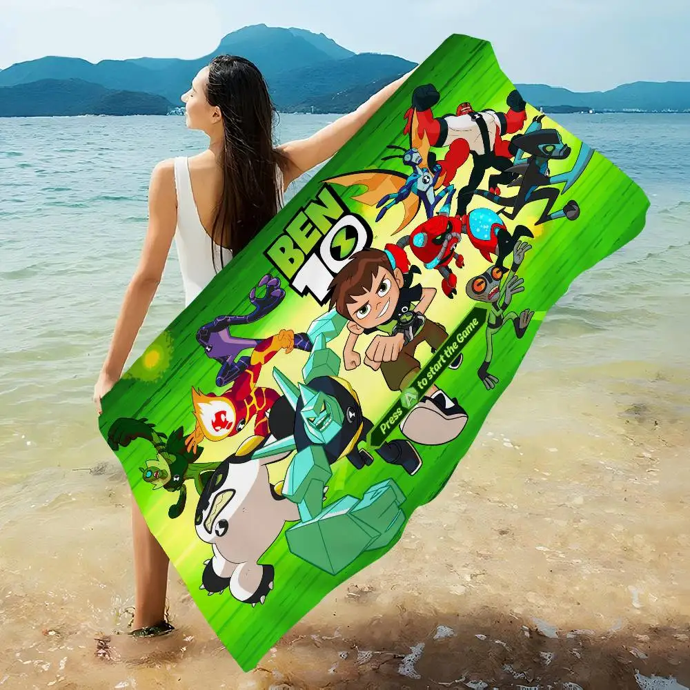 B-Ben 10 Classic Big Microfiber Beach Towels Quick Dry Towel Sand Beach Towels Pool Towel for Travel Swim Pool Yoga