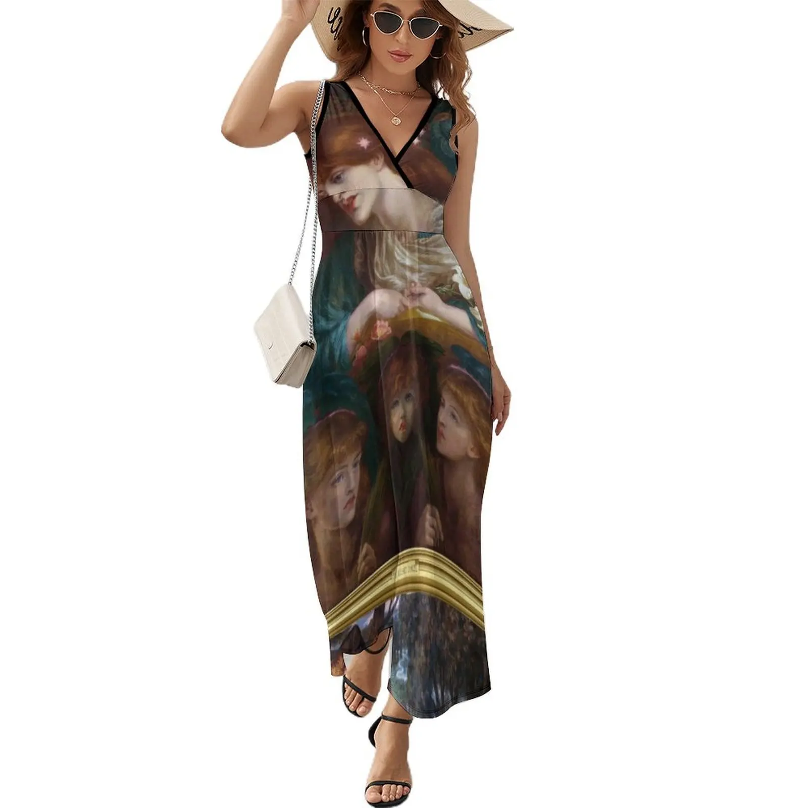 

The Blessed Damozel - Dante Gabriel Rossetti Sleeveless Dress summer dress for women 2024 Dress vintage