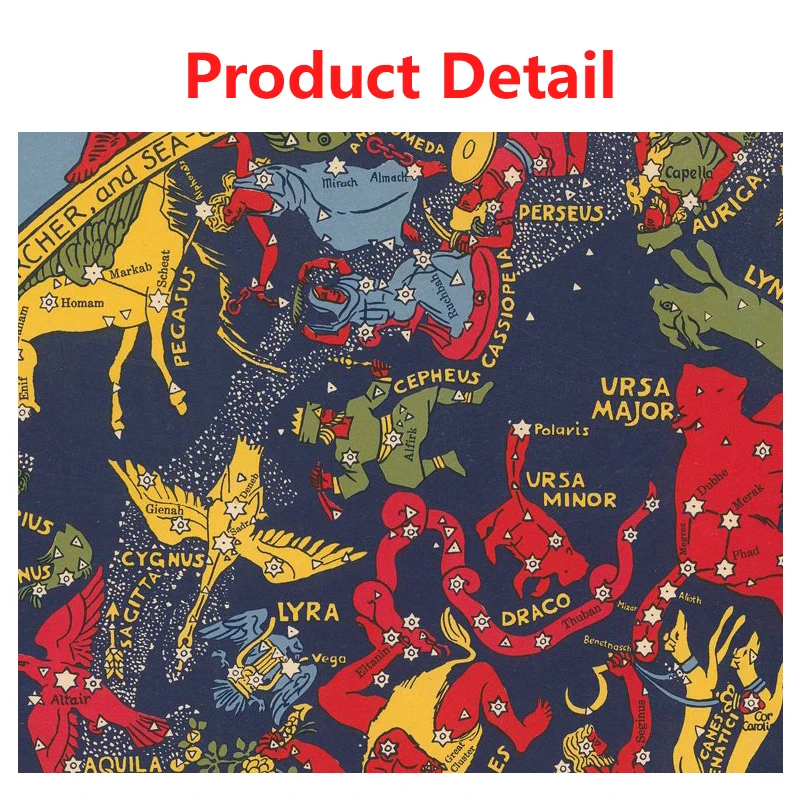Affiche de carte de planisphèr - Custom Star Map avis et prix