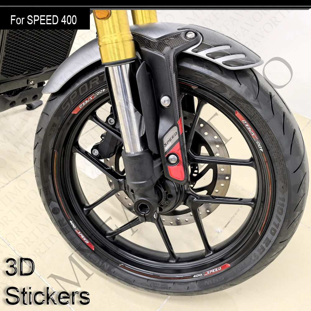 

3D Motorcycle Tank Pad Protector Stickers Decals Fender Protection For Triumph speed 400 2024 2025