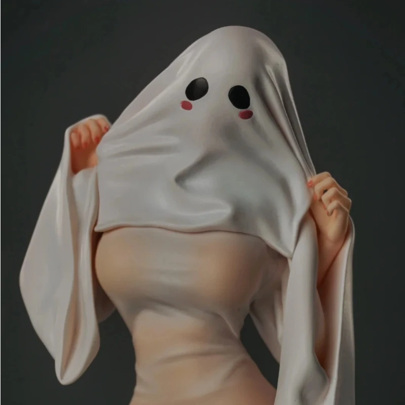 

21cm Ghost Girl GK Figure Halloween Anime Resin Statue Limited Adult Collectible Model Toy Decoration Gift For Collectors Fans