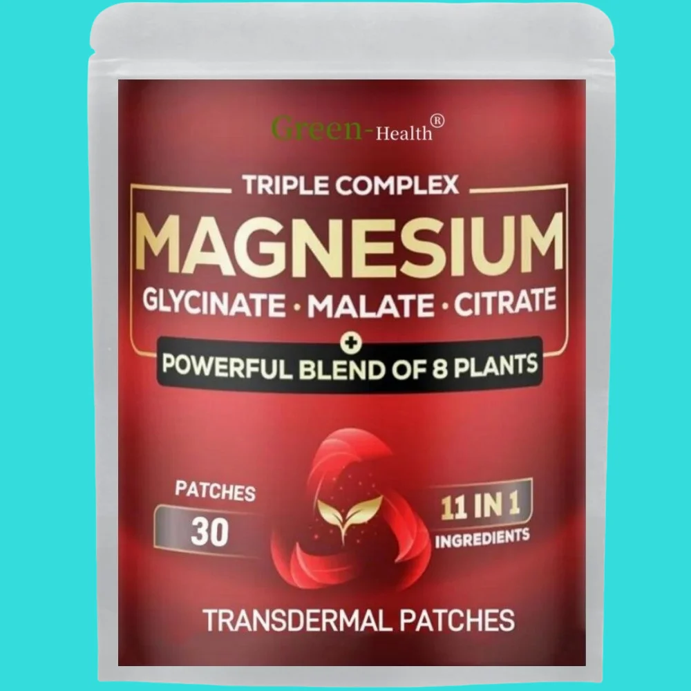 

30 Patches Magnesium Triple Complex Transdermal Patches Support Calm, Restful Mood & Muscle