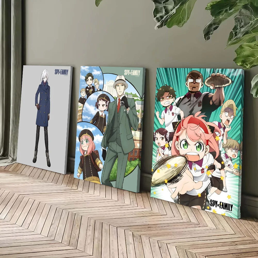 스파이 X 패밀리 인쇄 포스터 맞춤형 그림 벽 예술 캔버스 그림 게임룸 장식 홈 데코 아이템 벽화